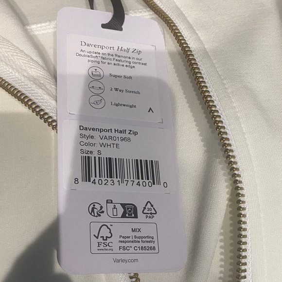 Varley Davenport Half Zip Sweatshirt - Picture 8 of 8